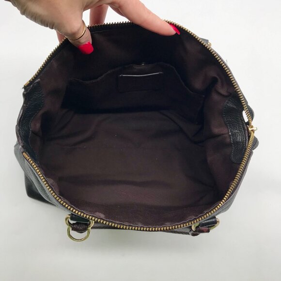 Coach Black Colorblock Pebbled Leather Emma Satchel Bag F34280 - Picture 11 of 11